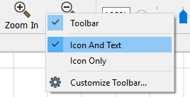 Activation du texte descriptif des icônes