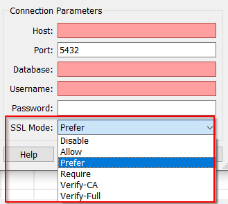 Connexion SSL pour PostgreSQL