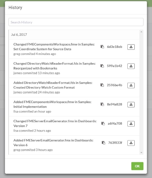 FME Server contrôle de version