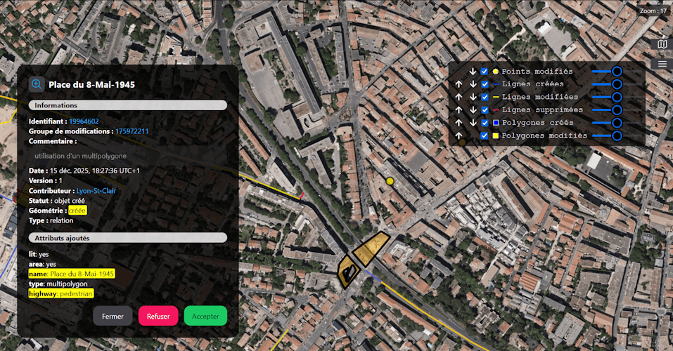 Capture d&rsquo;écran de l&rsquo;application LeBonTag développée par Geonov