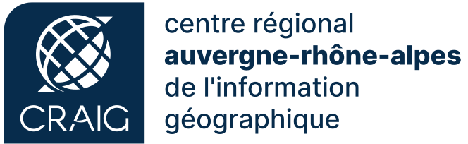 Logo du CRAIG (Centre Régional Auvergne-Rhône-Alpes de l’Information Géographique)